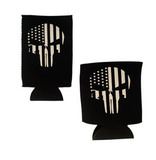 american flag punisher coozie