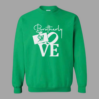 Kelly green brotherly shove sweatshirt