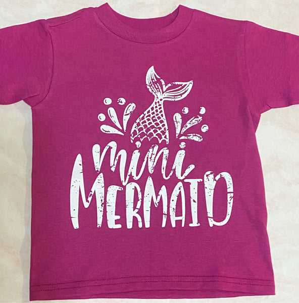 Mini mermaid kids tshirt