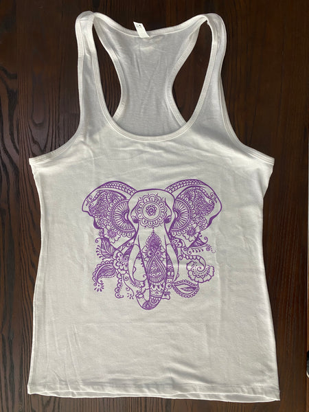 Mandala elephant tank top